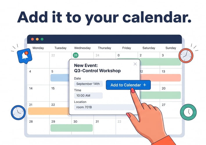 Add it to your calendar Add it to your calendar