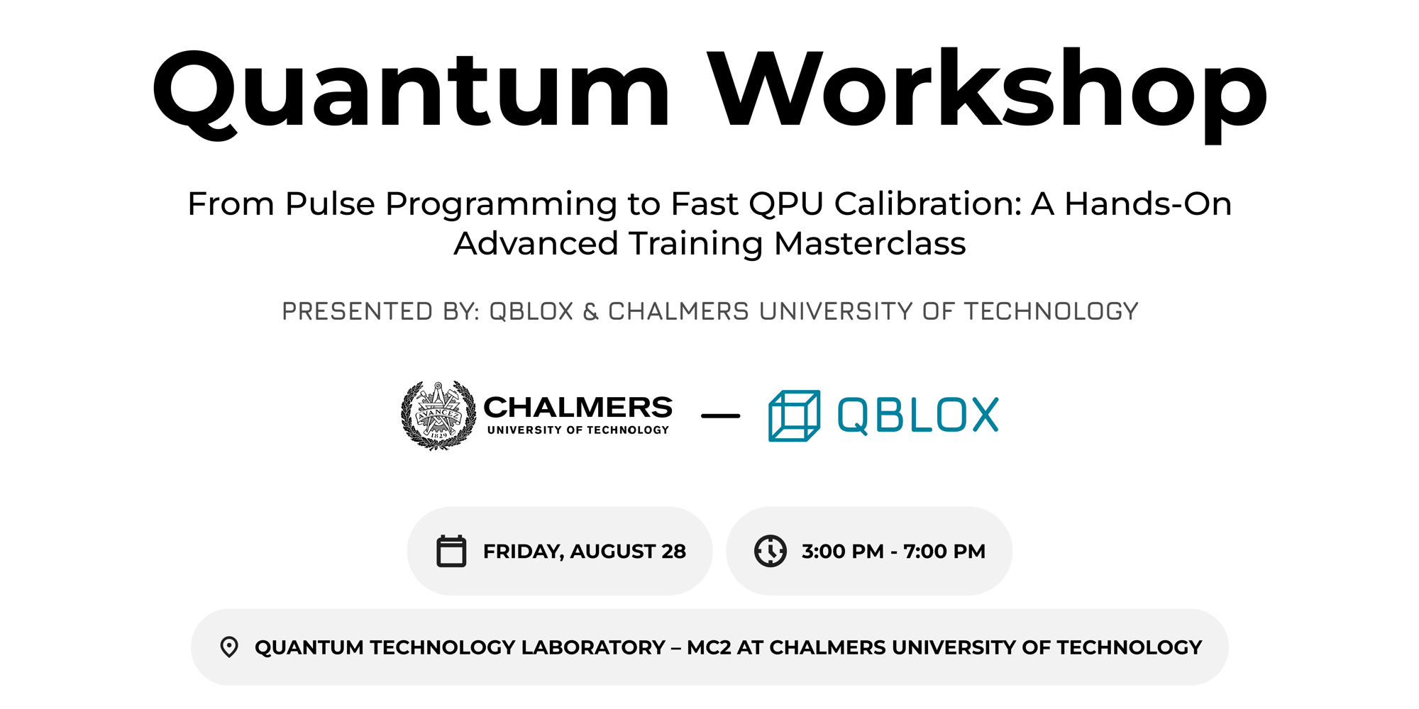 quantum workshop - chalmers-qblox
